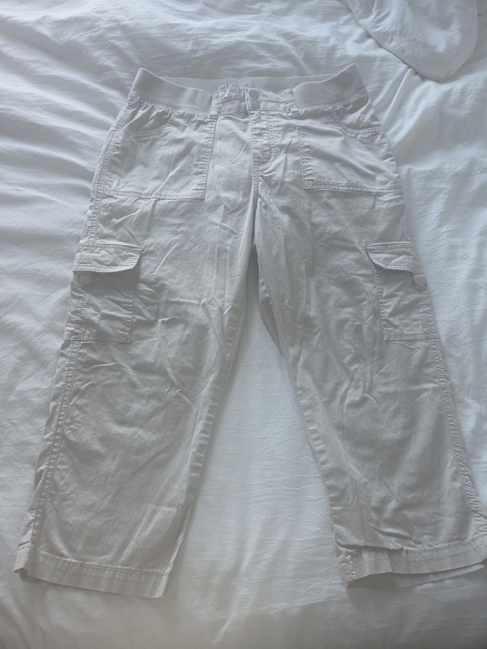 Lee Cream Cargo Pants with Utility Pockets